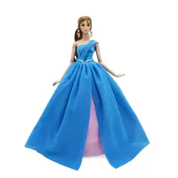 1:6 de Moda Albastru Printesa Rochie Pentru Papusa Barbie Haine Costume Petrecere de Nunta Rochie de 1/6 BJD Papusi Accesorii DIY Jucării pentru Copil