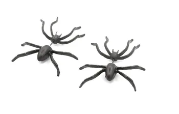 1 buc Păianjen Mare și Negru Dublu Piese piercing Bijuterii pentru Femei Punk Cercei Stud