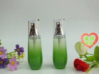 100pcsHigh-end pahar 40 ml cosmetice sticle,40ml verde sticlă goală ,40ML sticle de sticlă cu capace en-gros