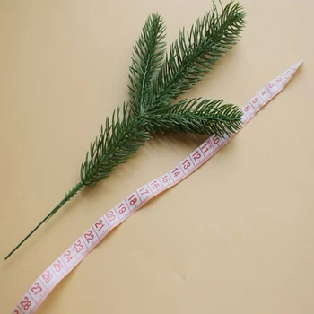 10BUC Flori Artificiale Verde Pin Ac Fals Plante Pentru Nunta Decor de Crăciun DIY Meșteșug Album Copac Xmas Decor