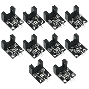 10buc Opto-electronice de Numărare a Modulului Senzorului Infraroșu Contra Modulului Senzorului de Slot Lățime 10MM Pentru Arduino