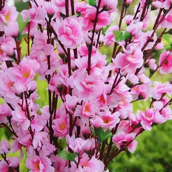 120CM Cherry Plum Blossom Mătase Artificială Flori Flores Acasă Masa de sufragerie Decor DIY Decorare Nunta 4A