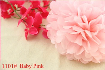 14 Inch 35CM Primăvară Roz Hârtie Pom Poms Bile de Flori -30 Culori Disponibile-Nunti Decoratiuni Ziua de nastere Copil de Dus