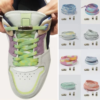 1Pair Cravată-Vopsite Nu-și lege Șireturile Magnetic Elastic cu Șireturi de Pantofi Pentru Copii și Adulți Adidași Șiret 8 Culoare Ghete Rapid Șireturile