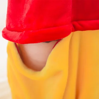 2019 Iarna Winnie Ursulețul Pijamale Animale onesie Pijamale Kigurumi Femei Barbati Unisex pentru Adulti Flanela de noapte Seturi de haine de Acasă