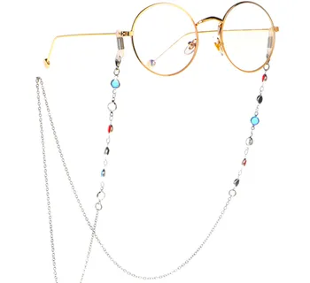 2020 Metal Ochelari Lanțuri de ochelari de Soare Non-alunecare de Lectură Aur, Argint Margele Colorate Ochelari Lanț Eyewears Cablul de Titular
