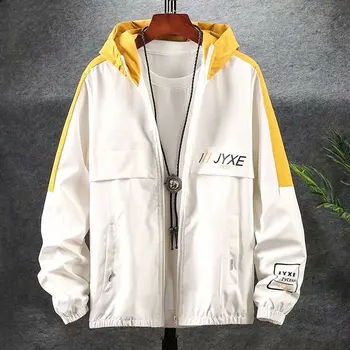 2020 Nouă Bărbați jachete de Moda Streetwear Harajuku Mens jachete si Paltoane Casual Hanorac cu maneca lunga Haina de Barbati cu Fermoar jachete Barbati