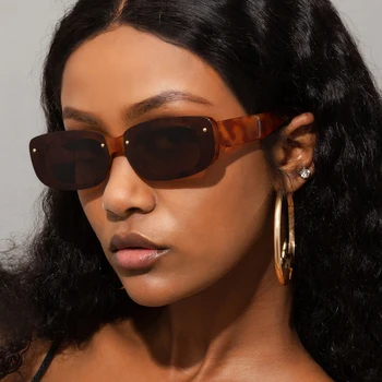 2022 Noua Moda Dreptunghi ochelari de Soare Femei Bărbați PC Obiectiv Cadru Vintage de Designer de Brand de Protecție a Ochilor Calitate Plaja Ochelari de Soare