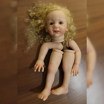 25inch Designer de mână-pictat Pictat Deja Kit Renăscut Baby Doll Fritzi Mână de Rădăcini de Păr Realiste Moale TouchDolls Pentru Fata