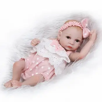 26cm NPKCOLLECTION 10 cm Renăscut Baby Doll Renăscut Corp Plin de Silicon copii, Băiat, fată Păpuși Cu Haine Copii, Jucarii Cadou