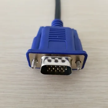 3+5 Cablu VGA Monitor 15Pin mascul la Mascul Video Cablu Scurt Cordonul Albastru 50cm