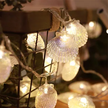 3M / 6M Shell Șir Lumina Ghirlanda decor camera estetice Lampa de Nunta petrecere Acasă, lumini cu LED-uri de Vacanță decorare de iluminat