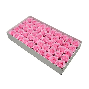 50Pcs/Cutie Dia 5.5 cm Noi Patru-Strat de Săpun de Trandafir Flori de Ziua Îndrăgostiților Buchet de Mireasa Cadou Home Decor cutie de cadou buchet de Artă