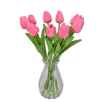 5Pcs 34cm Simulare Floare de Lalea Real Atinge Artificiale Tulip Fals Buchet Acasă Cadou de Nuntă de Flori Decor