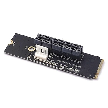 6Set unitati solid state M. 2 PCI-E 4X Riser Card M2 Tasta M Pentru a Pcie X4 Adaptor Cu LED Indicator de Tensiune Pentru ETH Bitcoin Miner Minier
