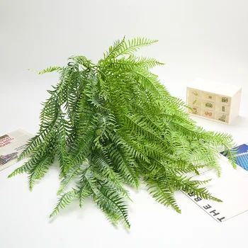 81cm Artificiale Rând Feriga, Iarba Verde de Plante Agățat persan Frunze de Feriga Perete Plantate Decor Acasă