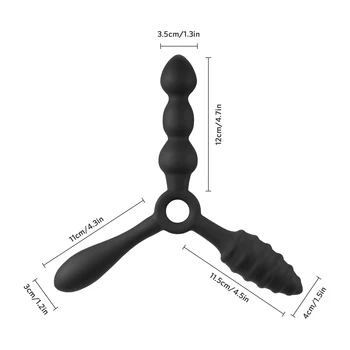 Anal Plug Margele Vaginale G Spot Fundul Stimula Orgasm Masaj Vibrator Adult Sex Jucării Erotice SM Produs Pentru Masturbare
