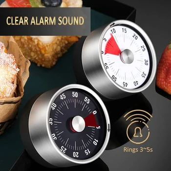 AT69 -Timer Bucătărie Magnetic-Timer Pentru Copii,60 de Minute Timer Cu Alarmă cu voce Tare,Pentru Gătit,Copii mici,de Lucru, de Studiu Etc.