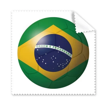 Brazilia Steag Național de fotbal de Fotbal Cârpă de Curățare Ecran de Telefon Ochelari Curat 5pcs