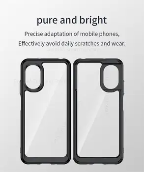 Capa Pentru Xiaomi Poco M5 Acrilic Transparent Caz de Spațiu Pentru Poco X4 GT M4 Pro F4 F3 C31 Fundas Bomboane de Culoare Ultra Slim Cover Telefon