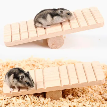 Casă De Joacă Acasă Cobai Consumabile Pentru Animale De Companie Hamster Balansoar Anti Mesteca Exercițiu Mouse-Ul Chinchilla Practice De Alpinism Amuzant Împădurite Jucarii