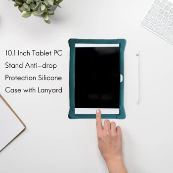 Caz Acoperire Pentru Teclast P20HD 10.1 Inch Tablet PC Stand Anti-Picătură de Protecție carcasă din Silicon Cu Șnur
