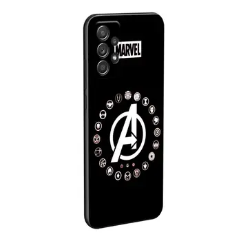 Caz De Telefon Pentru Samsung Galaxy A72 A52 A42 A22 A32 A21s A02s A12 A02 A51 A71 A41 A31 A11 A01 Capac De Silicon Logo-Ul Marvel Avengers