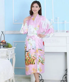 Cel mai bun de Vânzare de Culoare Roz îmbrăcăminte de noapte pentru femei Halate de Onoare Japonez Stil Liber Pijamale, Halate de baie Cu Betelie Femeie Fierbinte