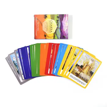 Chakra Înțelepciune Oracle Carduri de 49 de cărți de tarot engleză Oracle Carduri de Punte Set PDF Orientare Soarta Divinație Bord Pentru Femei