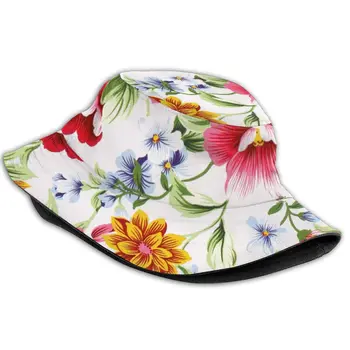 CINESSD de Imprimare De Flori Diferite Pălărie Găleată Pălării de Vară Pălărie Pescar Pliabil Femei Bărbați protecție Solară Umbra Capace