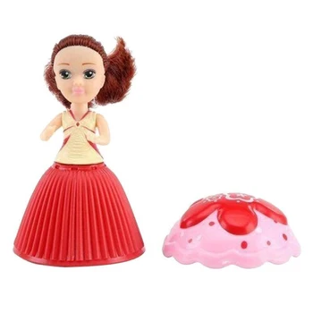 Cupa Tort Papusa Joc Casa De Joaca Pentru Copii, Casa De Jucărie Mini Tort Surpriza Papusa Deformabile Patiserie Printesa Fată Dulce Cadou De Ziua De Nastere