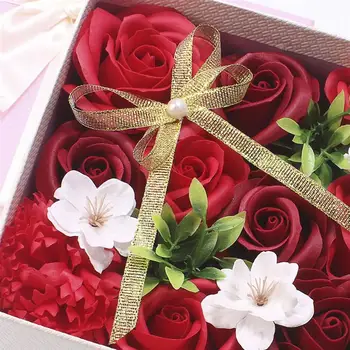 Cutie De Săpun Floare Trandafir Baie Cadou Floral Ulei Esential Parfumat Artificiale Fals Petală De Nunta Trandafiri