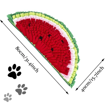 Câinele Adulmeca Mat Jucărie Interactiv Feed Joc De Pepene Verde În Formă De Animale De Companie De Căutare A Hranei Mat Câine De Îmbogățire Jucării Pentru Căutarea Hranei Abilitățile Luminoase