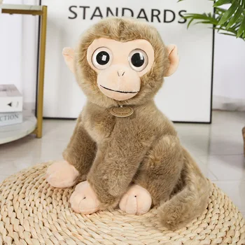 De pluș drăguț cu ochii mari maimuță jucărie de înaltă calitate squating maimuță papusa pentru copii, cadou de ziua de 30cm