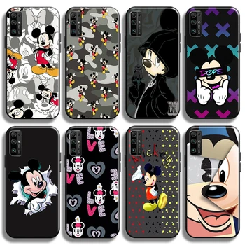 Desene animate Disney Mickey Mouse-ul Pentru Huawei Honor 30 PRO Caz de Telefon Coque Cazuri Cover TPU Spate Silicon Lichid Negru Funda la Șocuri