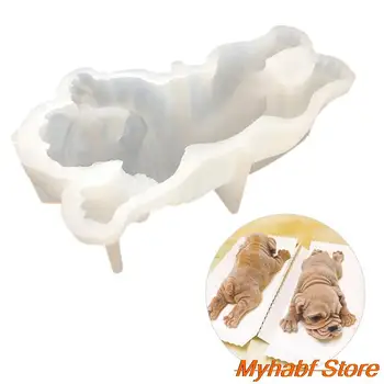 Drăguț Câine Mucegai Silicon 3D DIY Shar Pei Tort Mousse de Mucegai pentru Fondant Tort de inghetata cu Ciocolata de Copt Mucegai Tort de Decorare