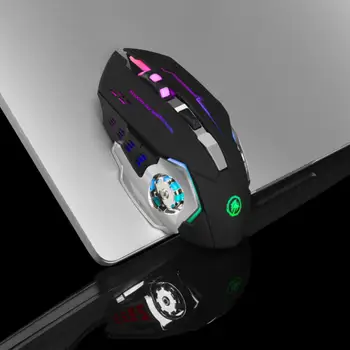 Ergonomic 2.4 G Wireless Mouse de Gaming Tăcut Gamer Mouse 6 Butoane USB Calculator Optic Sport Mouse-ul de Fundal Mouse-ul Pentru Laptop
