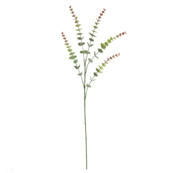 Eucalipt Plante Artificiale Ramură Verde din Plastic Singur Fals Plante cu Flori de Perete Accesorii de Nunta Buchet de flori Pentru Decor Acasă 1 buc