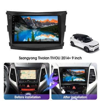 Eunavi Android auto Radio Auto Pentru SsangYong Tivolan Tivoli 2017 Player Multimedia 2 Din 2din Audio Stereo, GPS, 4G Carplay