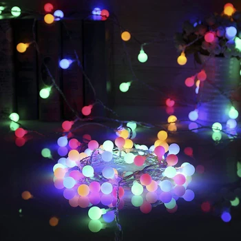 Fairy Șir LED Lumina Alimentat de la Baterie LED Mingea Bec Șir Lumina Lumina Vintage cu Telecomanda de Crăciun de Nunta Decor Acasă