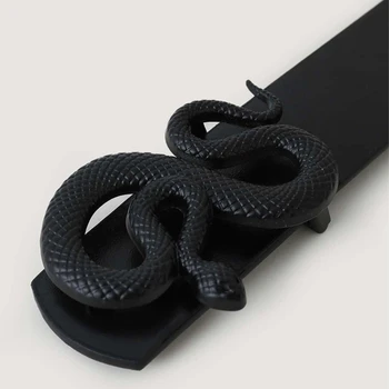 Femei Curea Skinny pentru Rochiile Doamnelor Centura de Talie Reglabilă cu Cataramă de Șarpe