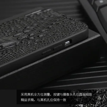 Fierbinte de Vânzare de Lux Nou Genuinnew Piele naturala de Lux 3d Cap de Dragon Telefon Caz Pentru Vivo X60 X70 Pro Plus + se Acoperă și Cazuri