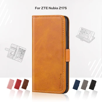 Flip Cover Pentru ZTE Nubia Z17S Caz de Afaceri din Piele de Lux Cu Magnet Portofel Caz Pentru ZTE Nubia Z17S Capacul Telefonului