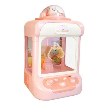 Gheare Mașină de Jucărie cu Lumină și Muzică Papusa Vending Machine Mașină cu Gheare Juca Jocul Papusa de Masina pentru Copii Fete Baieti Cadouri