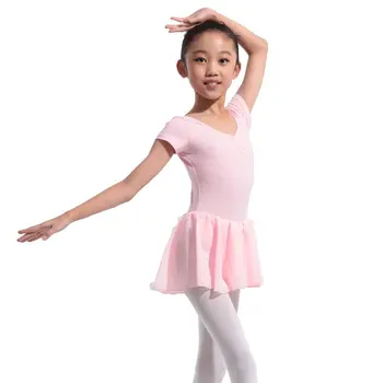 Gimnastica Tricou pentru Fete Rochie de Balet Copii Fustei de Balet de Dans Poarte Costume de Balet Tricouri pentru Fete Haine de Balerina