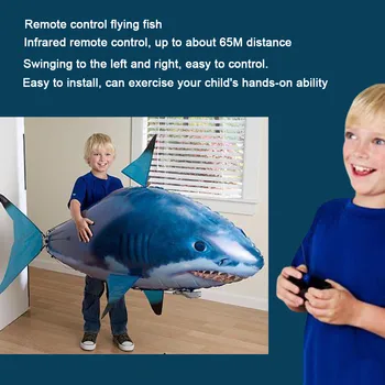 Infrarosu RC Zbor Air Shark Jucărie Amuzant Control de la Distanță Pește Balon copii Jucarii pentru Copii Cadouri Decor Petrecere de Zbor Pește Balon