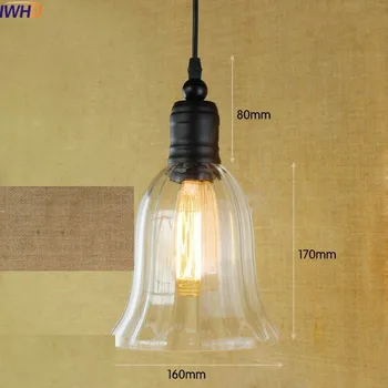 IWHD Sticlă în Stil Loft Industrial Corpuri de Iluminat Lampe de Epocă Lampa LED Edison Pandantiv Lighs Lamparas Lampă de Agățat