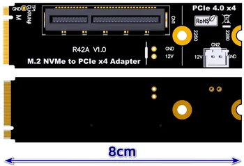 M. 2 NVMe Să PCIe X4 Adaptor Placa PCIE 4.0 pentru M2 M pentru 2280 Rețea de Sprijin de Captare NVMe SSD Convertor USB Card de Expansiune