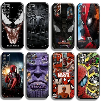 Marvel Spiderman Iron Man Pentru Samsung Galaxy A31 A31 5G Telefon Caz Shell, rezistenta la Socuri Silicon Lichid Funda Cazuri Negru Carcasa