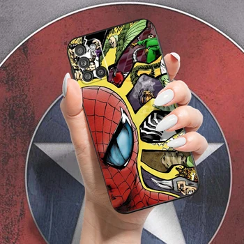 Marvel Spiderman Iron Man Pentru Samsung Galaxy A31 A31 5G Caz de Telefon Moale Plin Protecție la Șocuri TPU Negru Coque Funda Înapoi
